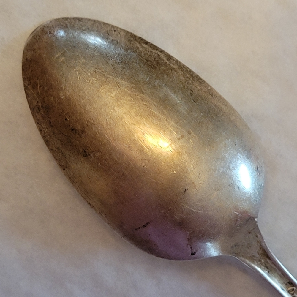 Vintage Sterling Oneida Virginian Teaspoon ~ Floral Pattern ~ 1940s+ - Picture 13 of 16